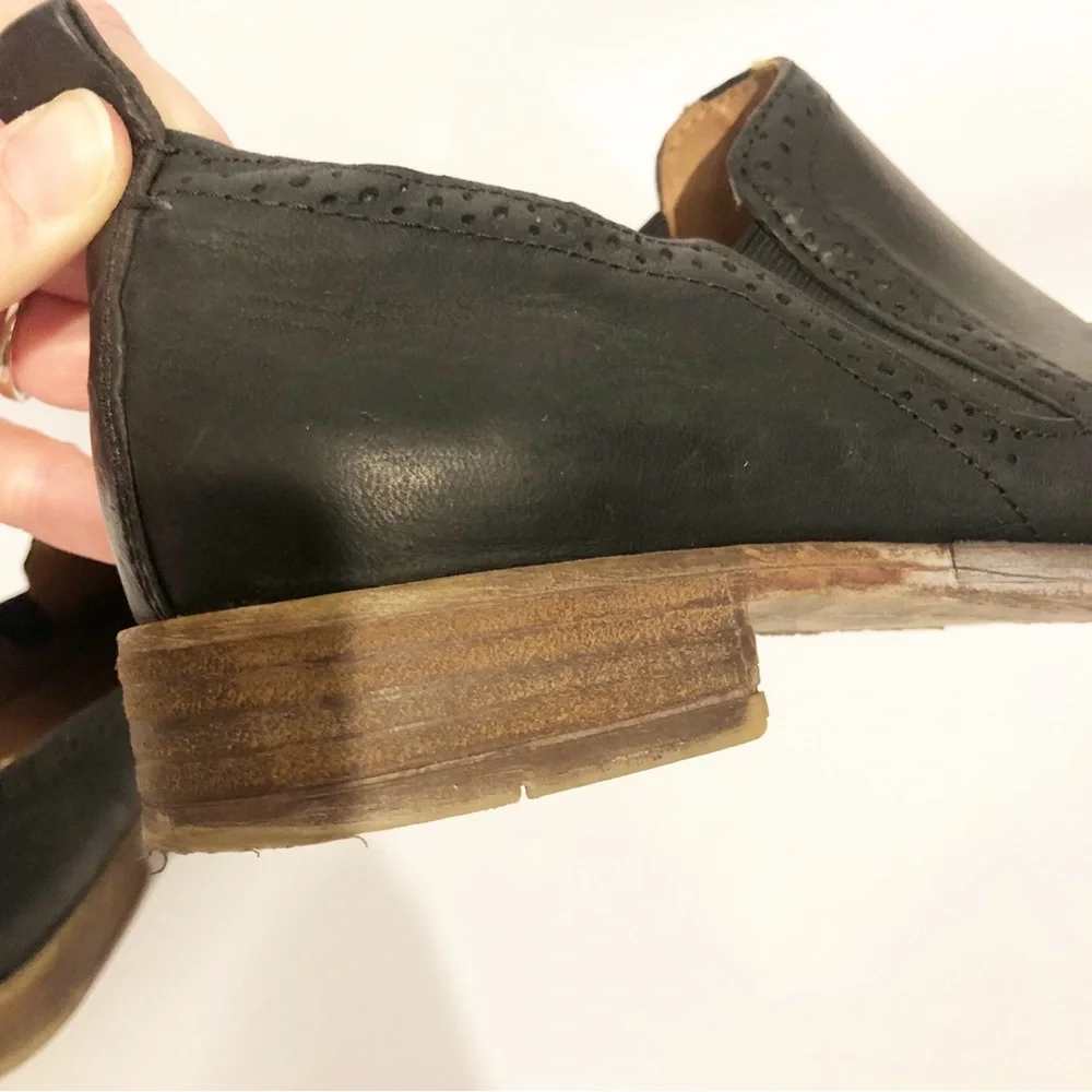 JOSEF SEIBEL Shoes Womens 6.5 Sienna 43 Leather Black Slip On Loafers Flats